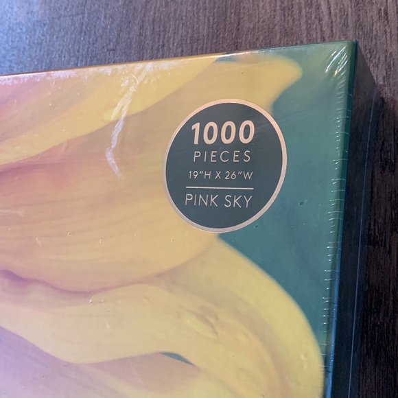 Vibrant Sunflower Pink Sky Puzzle 19”x26” 1000 pieces New Sealed - Picture 5 of 16